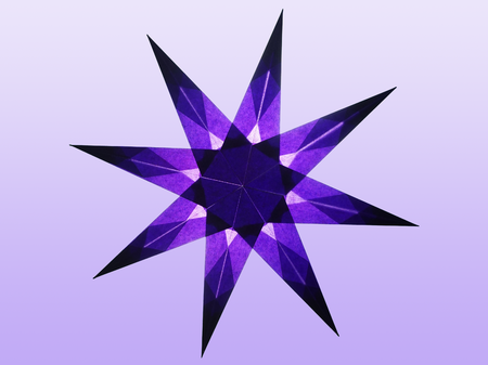 8 Zackiger violetter Stern